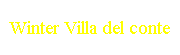 Winter Villa del conte
